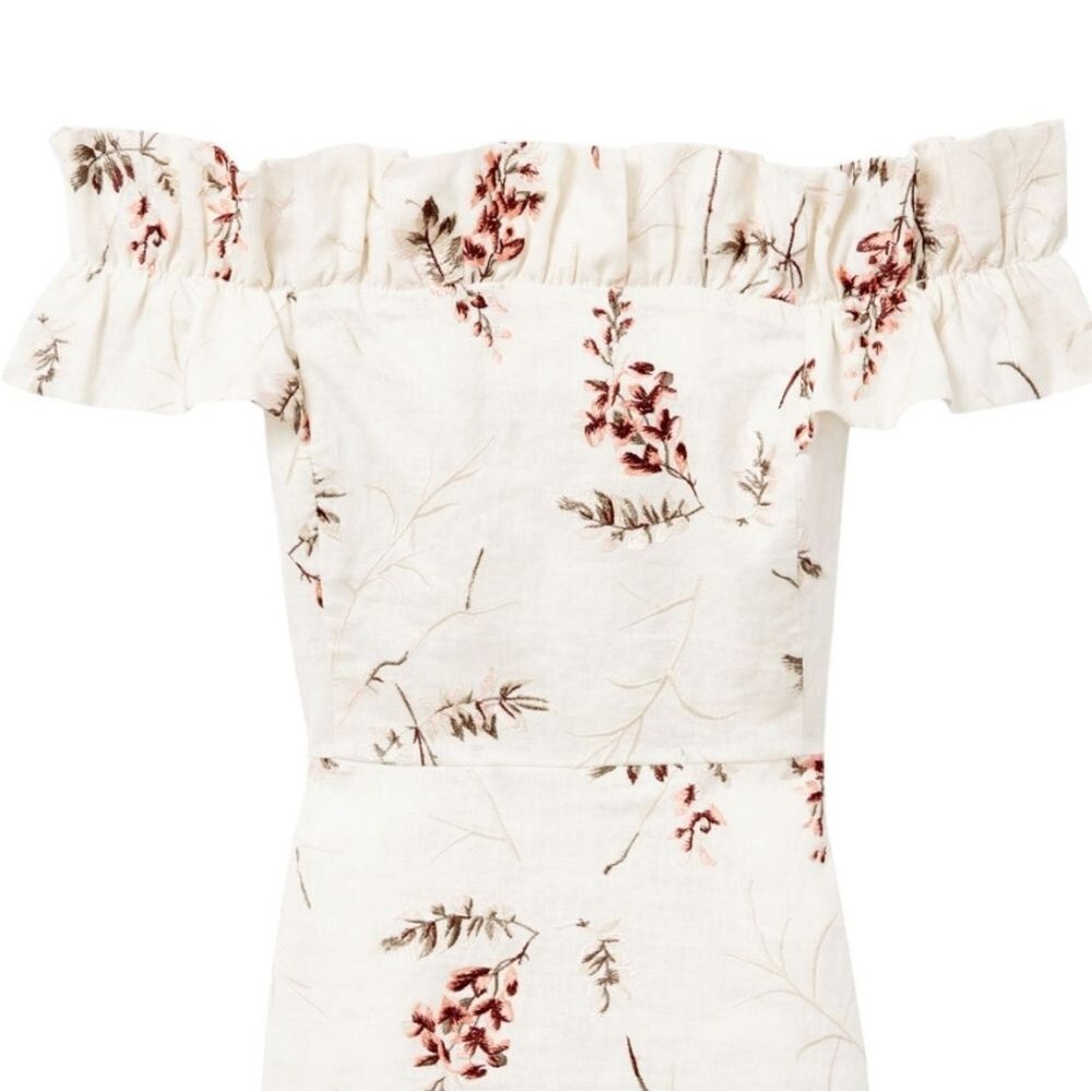 🍒NWT🍒 REBECCA TAYLOR EMBROIDERED CREME DRESS